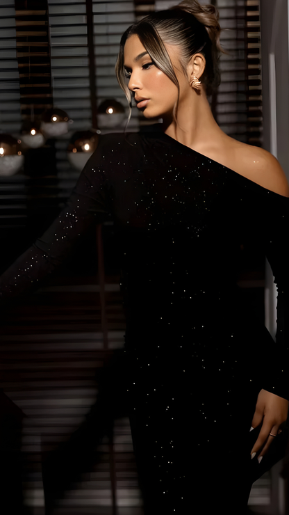 Moa™ | Vestido largo brillante